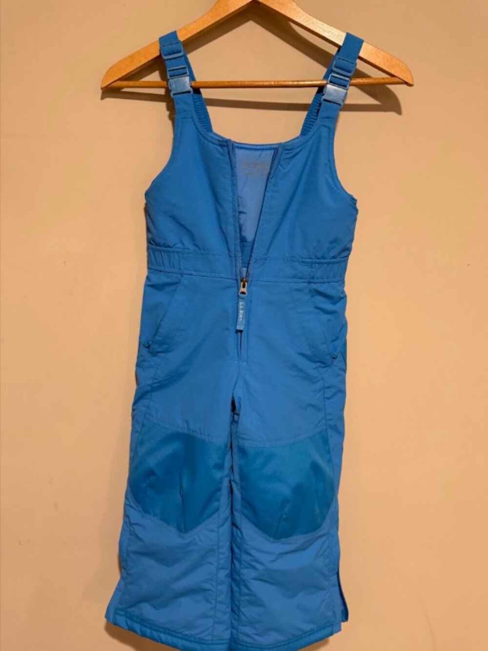 L.L. Bean Kids Bright Blue Snow Bib Overalls